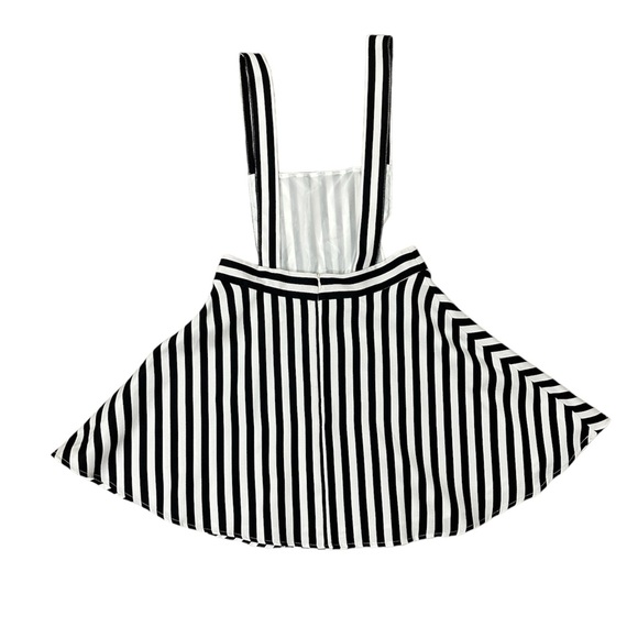 Forever 21 white and black stripes overall dress.Sz. S - Picture 2 of 3